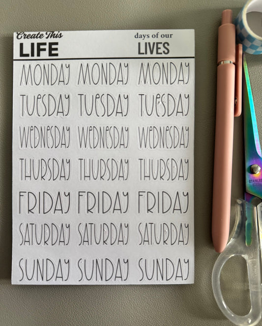 Days of Our Lives Thin