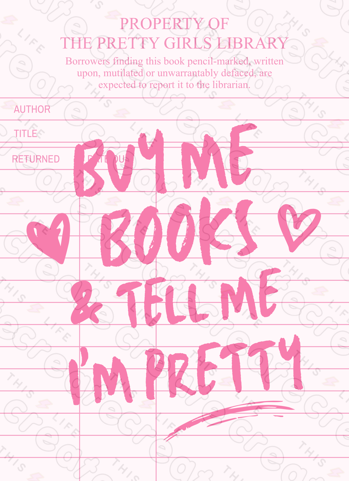 Bookish BGs