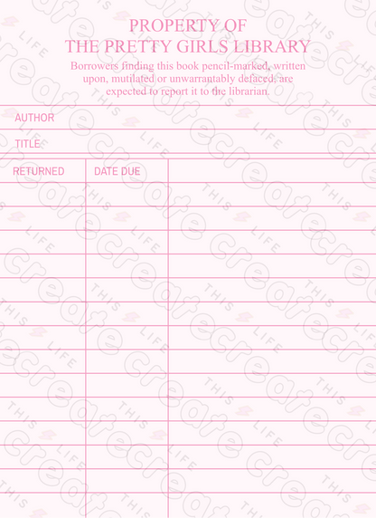 Bookish BGs