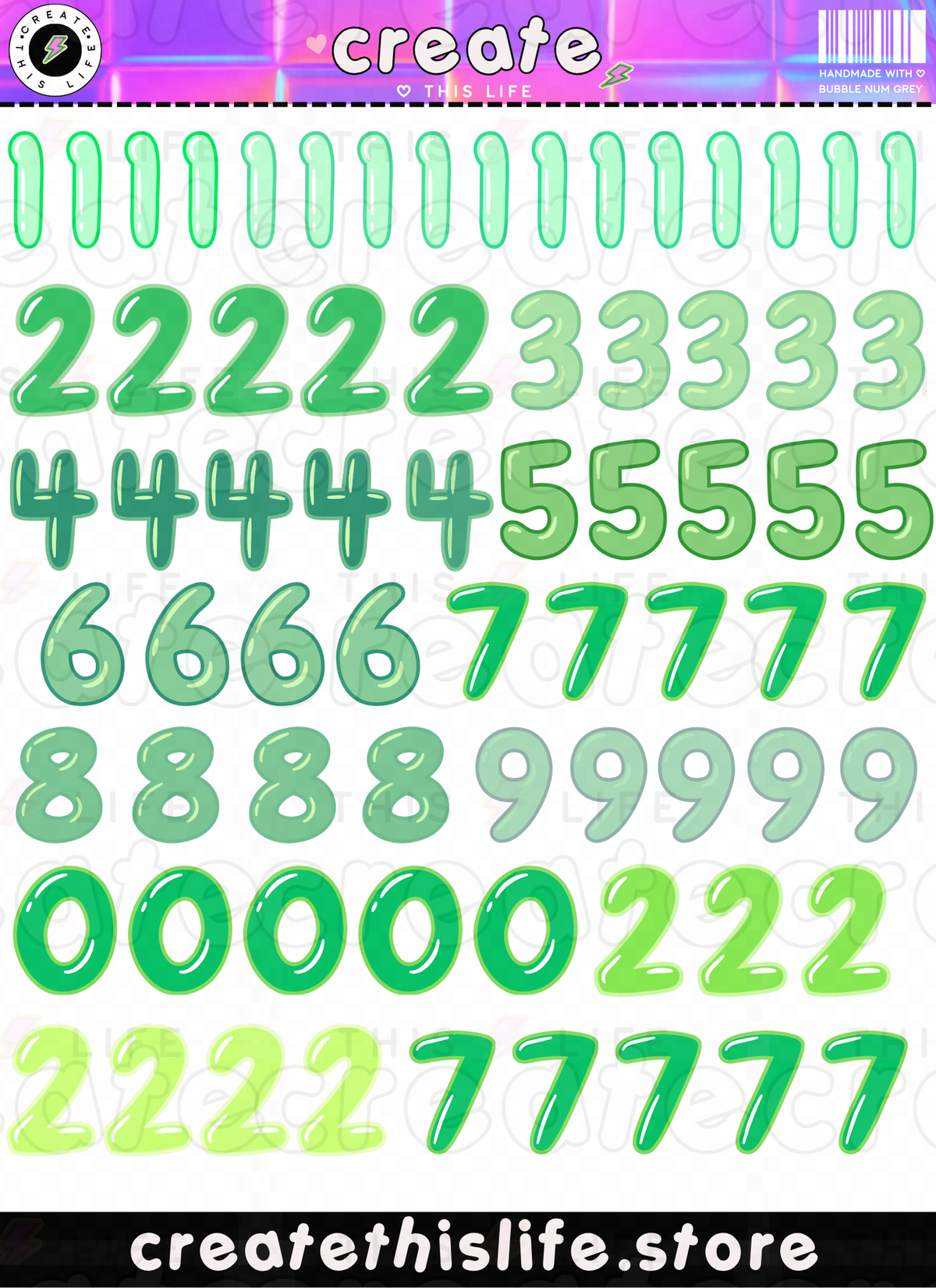 Bubble Numbers