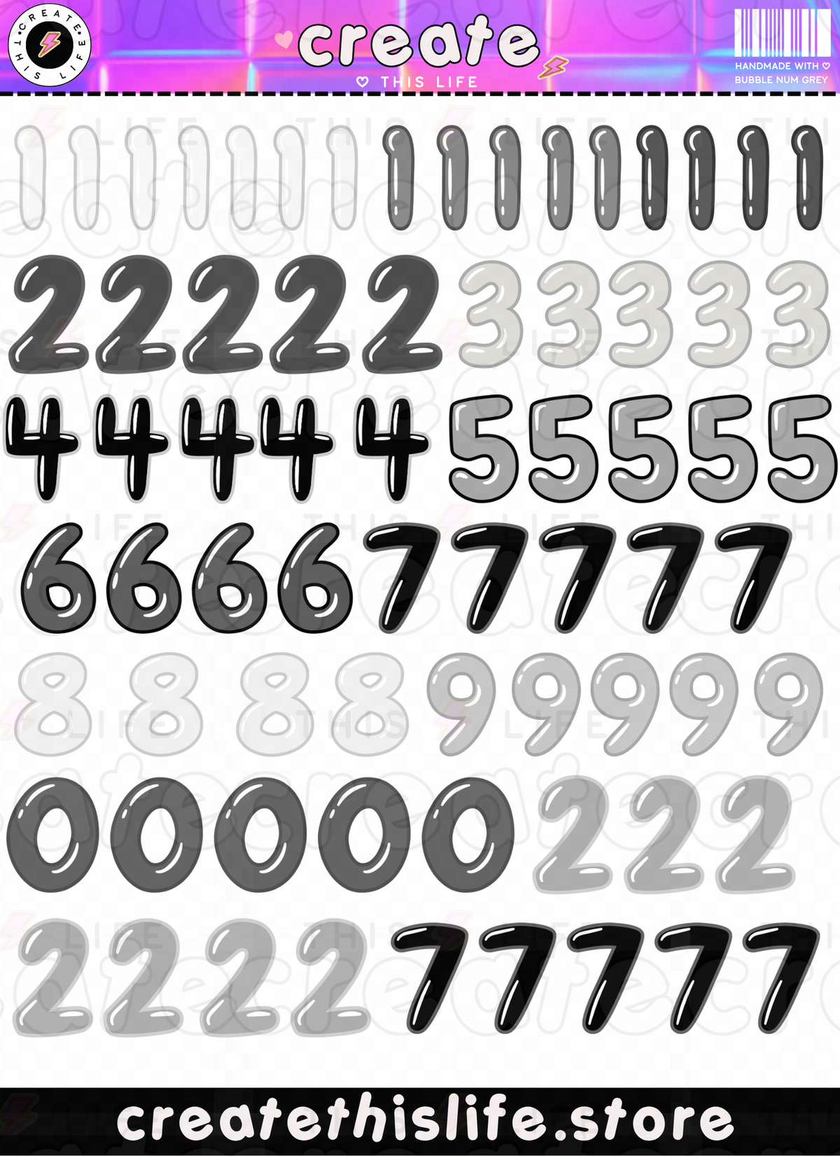 Bubble Numbers