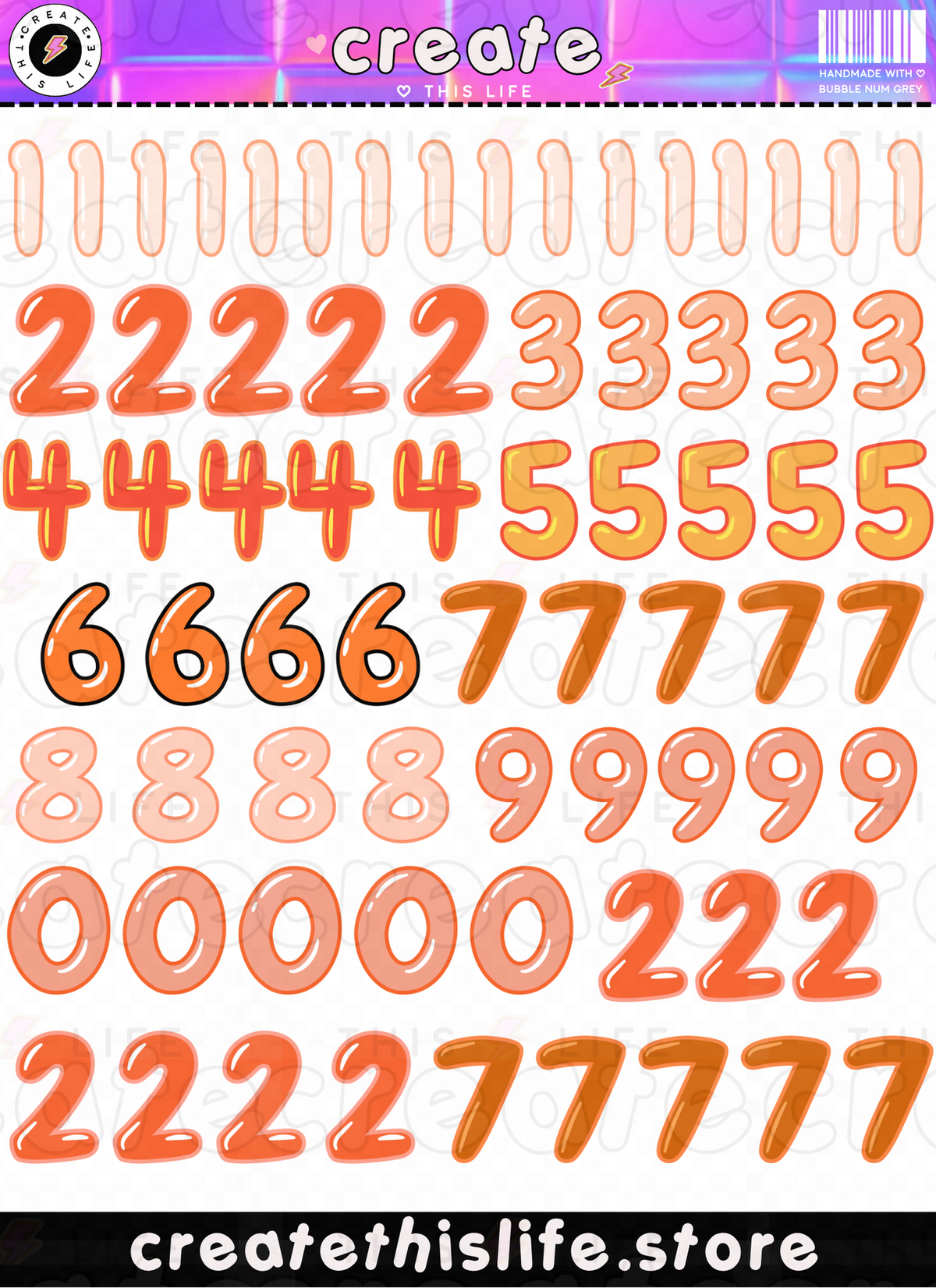 Bubble Numbers