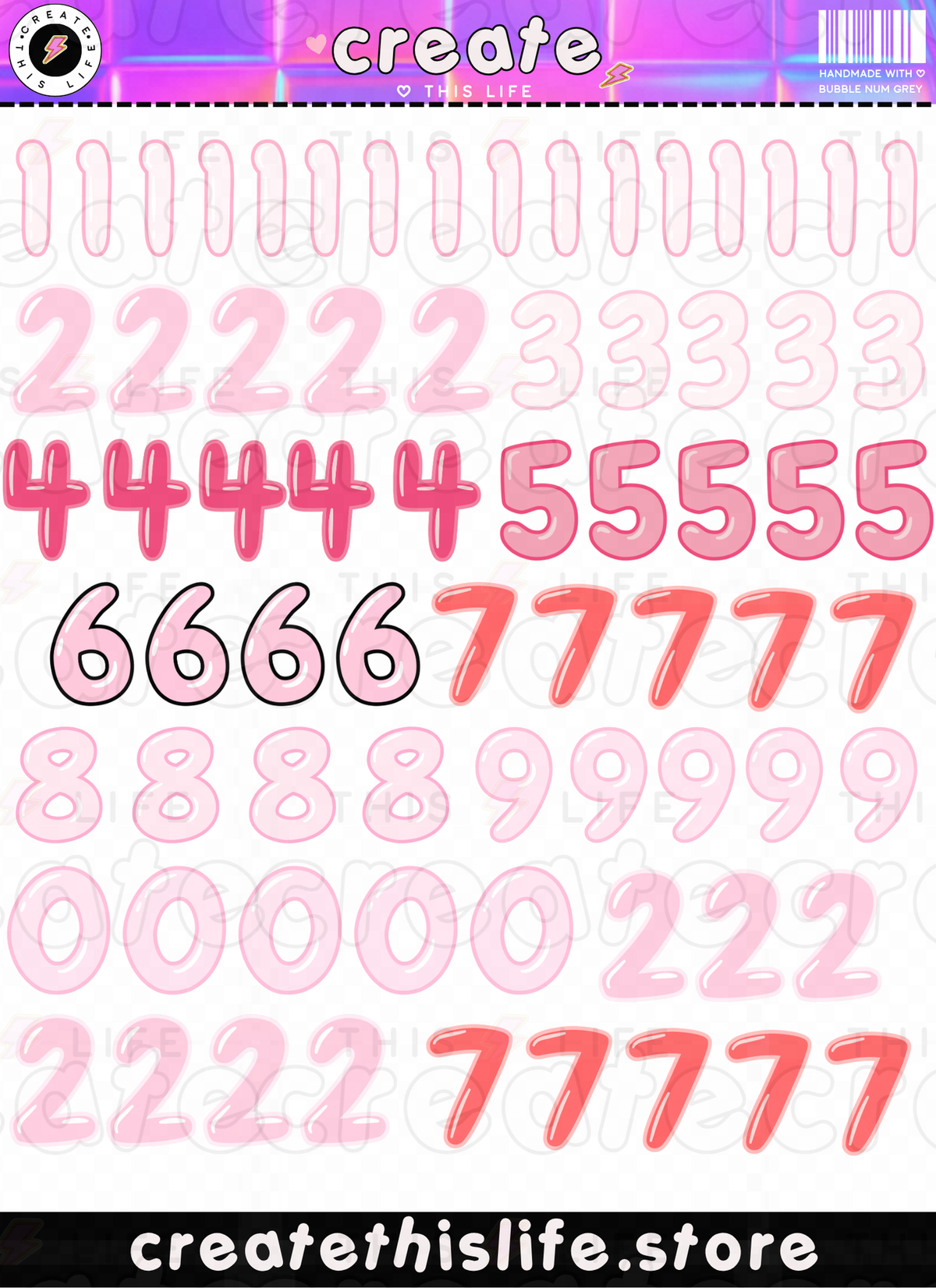 Bubble Numbers