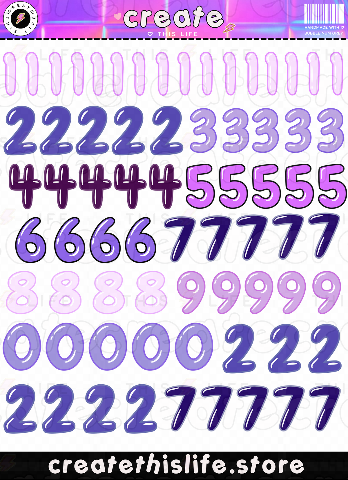 Bubble Numbers