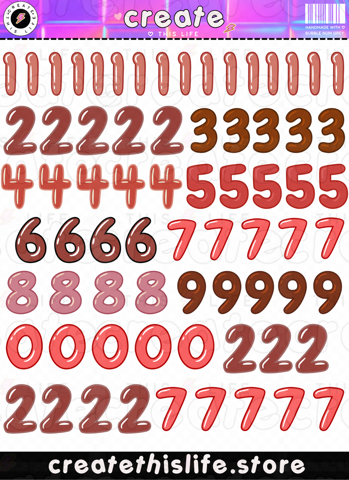 Bubble Numbers