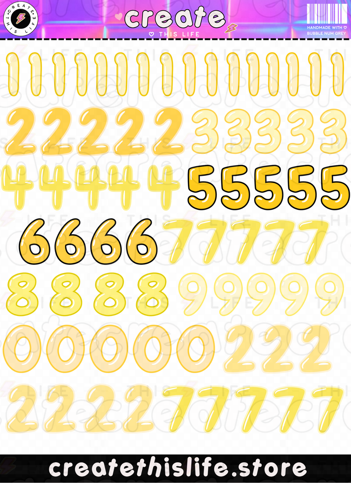 Bubble Numbers