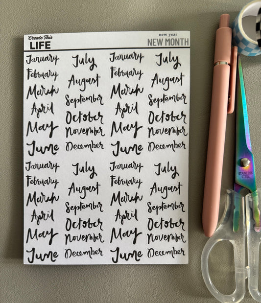 New Year, New Month