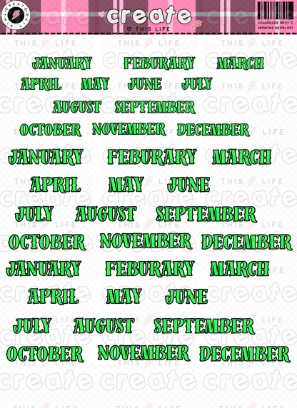 Neon Months