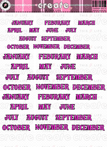 Neon Months