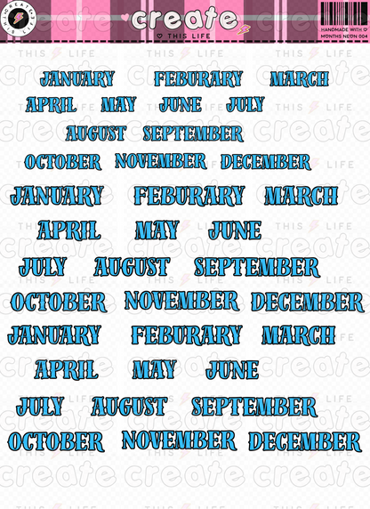 Neon Months