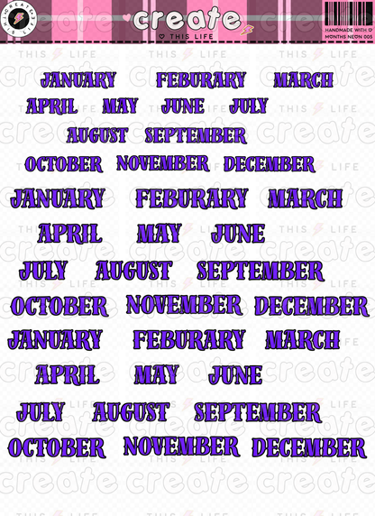 Neon Months