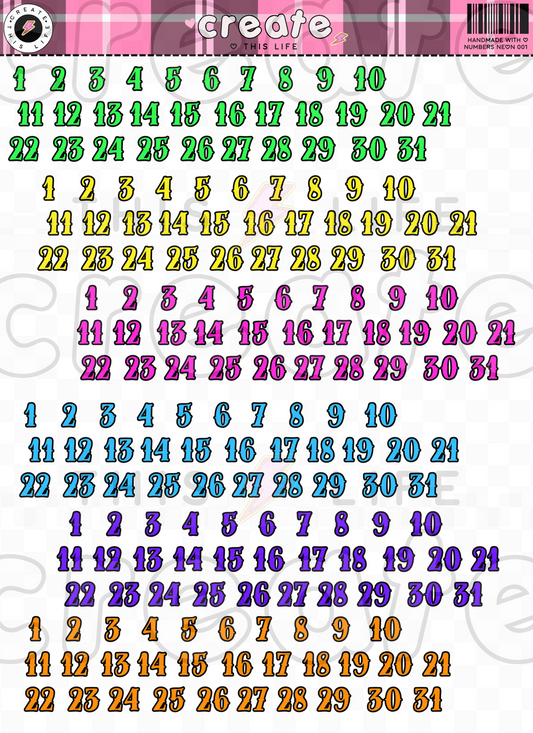 Neon Numbers